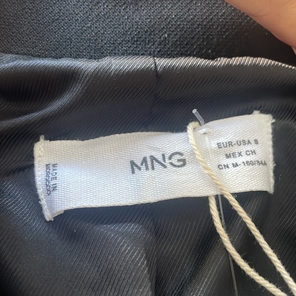 New Mango Double breasted blazer jacket black and gold buttons - Picture 2 of 11